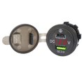thumbnail image 2 of QC 3.0 Dual USB Car Fast Charger Socket Power Outlet LED Voltmeter Waterproof, 2 of 4