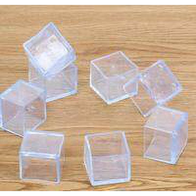 Qualitygoods 4pcs/set Table Foot Cap Rubber Chair Leg Protector Square Furniture Floor Foot Pad