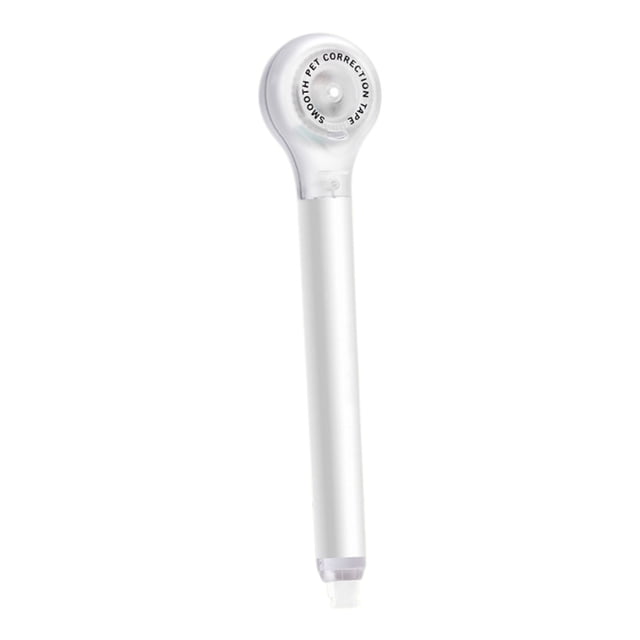 SIYTUAU White Erasable Tape Pen Portable Correction Tool 5.19 Inch Length Pet Film Refillable Core Student Correction Tape Pen For School Projects White