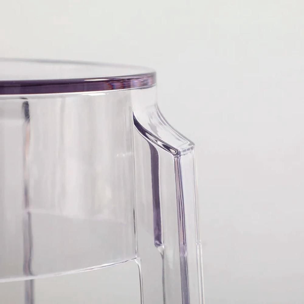 Tabouret de bar en plastique transparent Heavenly Collection LOT DE 2