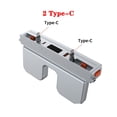 thumbnail image 1 of Station d'Accueil Modèle 3 USB avec Lumière Arc-en-Ciel, 4 Ports Rétractables Type C Charge Rapide, 1 of 7