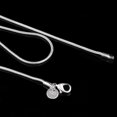 thumbnail image 4 of Women's Simple Design 925 Sterling Silver 2mm Snake Chain Lobster Clasp Necklace, 4 of 8