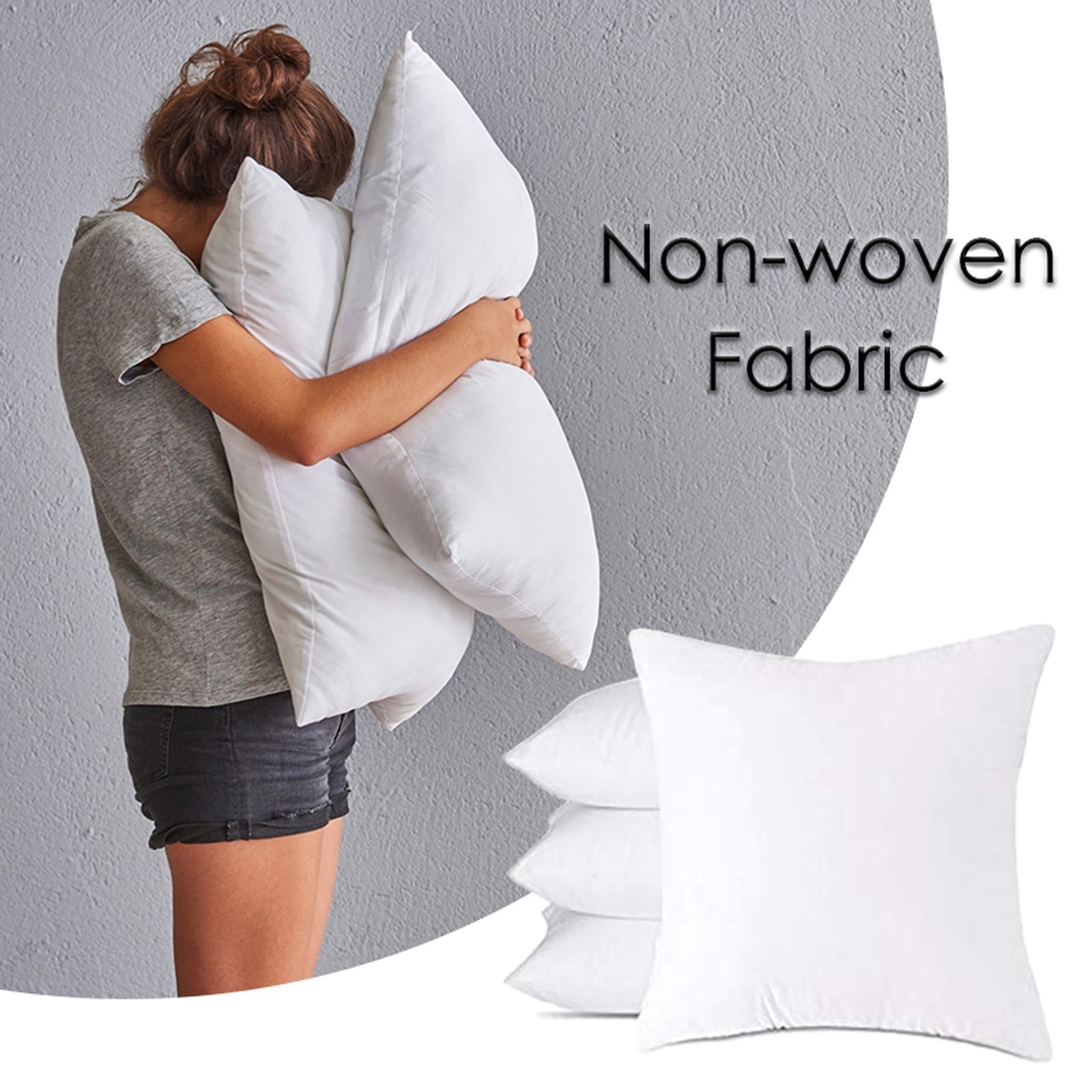 WHEANG Clearance Headboard cushion core non-woven cloth with woolen cloth pillow