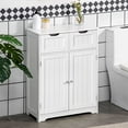 thumbnail image 2 of kleankin Armoire de Salle de Bain Autoportante avec 2 Tiroirs et Tablette Ajustable, 2 of 10