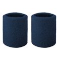 thumbnail image 1 of GOGO Terry Cloth Wristband Athletic Wrist Sweatband for Gym Sports Navy 2PCS, 1 of 7