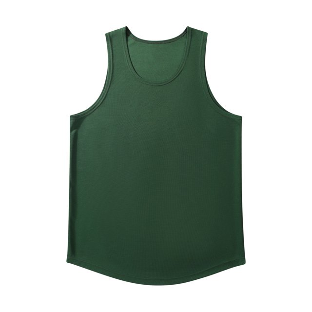 Timegard Mens Tank Tops Round Neck Sleeveless Athletic Tee Shirts Solid Color Casual Breathable Top