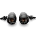 thumbnail image 3 of Krator 2pcs Black Heavy Duty Motorcycle Turn Signals Warplane Propeller Engine Blinkers Compatible with Honda Valkyrie Rune 1500 1800, 3 of 5