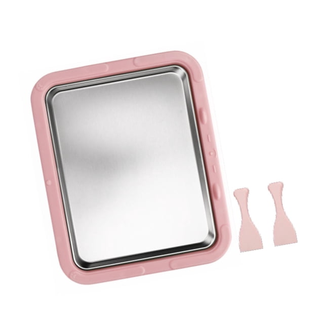 veasfak Ice Cream Maker DIY Fun Families Activities Multifunction Instant Cold Plate Pink