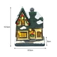 thumbnail image 2 of Mini Maison LED de Noël Atmosphère Illuminée Cadeau Décor Figurines Mini Maison pour Décor de Noël, 2 of 8