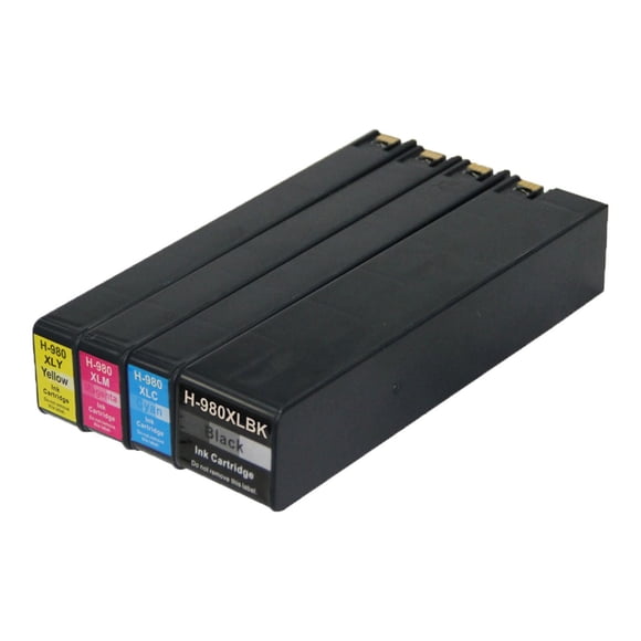 L-ink Compatible HP 980 Ink Cartridge Set (BK, C, M, Y) (D8J07A, D8J10A, D8J08A, D8J09A)