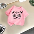 thumbnail image 5 of LUOGENLI T-Shirt pour Filles Enfant Filles Mignon Graphique Col Rond Manche Courte Tee Été Décontracté T-Shirt Chandails pour Filles Entraînement 7-8 Ans, 5 of 5
