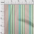 thumbnail image 1 of oneOone Tissu Polyester Lycra Multicolore Rayé Tissu de Couture BTY 56 Pouces de Large, 1 of 3