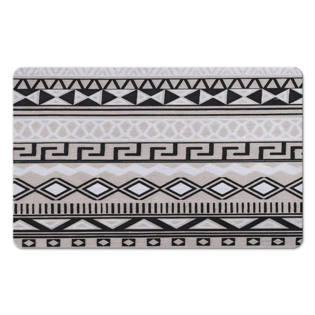 Elevate Your Bath Experience with our 20x32in Tribal Style Bath Rug Runner - Non-Slip, Soft Luxury Microfiber Bathroom Rugs. Machine-Washable, Ideal for Tub and Shower!