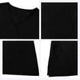 thumbnail image 4 of Medical Uniforms, V-Neck Pocket Duty Shirt with Elastic Drawstring Waist Pants, Healthcare Work Scrubs Set, 4 of 9