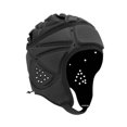thumbnail image 1 of S SERENABLE Rugby Helmet Adjustable Shockproof Rugby Headguard for Playing Soccer Adults Black, 1 of 9