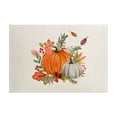 thumbnail image 1 of Fasiaou Fall Placemats, 12 x 18 Inch, Printed Thanksgiving Maple Leaf Linen Table Mats, Seasonal Autumn Holiday Table Decorations for Kitchen, Dining, Party Decor, 1 of 5
