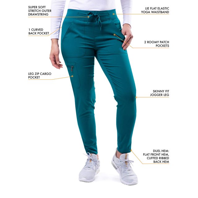 Adar Pro Sarraus pour Femmes - Pantalon de Sarrau Jogger de Yoga Ultime