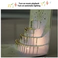 thumbnail image 3 of 3D Birthday Card with Music, Unique Foldable Light Up Celebration Card for Adults and Kids, 3 of 7