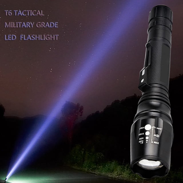 DPTALR Militaire A Mené la Lampe Torche 50000LM Zoomable 5-Mode