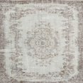 thumbnail image 1 of Ahgly Company Tapis d'Intérieur Carré Traditionnel Gris Persan, 8' Carré, 1 of 6