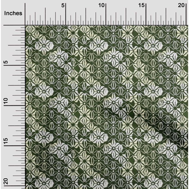 oneOone Cotton Cambric Fabric Check Kasuri Decor Fabric Printed BTY 56 Inch Wide