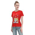 thumbnail image 4 of T-Shirt Basique à Manches Courtes pour Femmes Sailor Moon Lièvre Lunaire, 4 of 6
