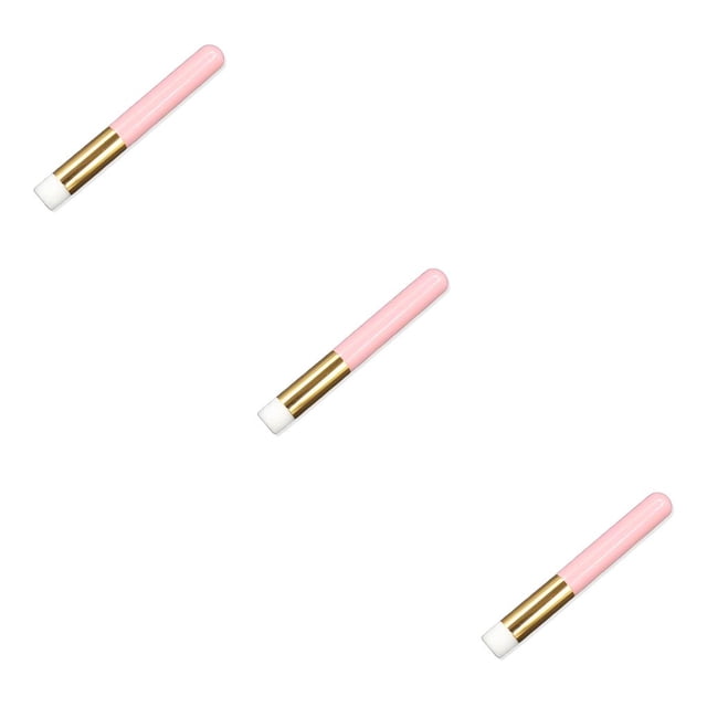 Transemion Lash Shampoo for Lash Extensions Nose Brushes Make-up Flat Flower Head pink flat head 3Set