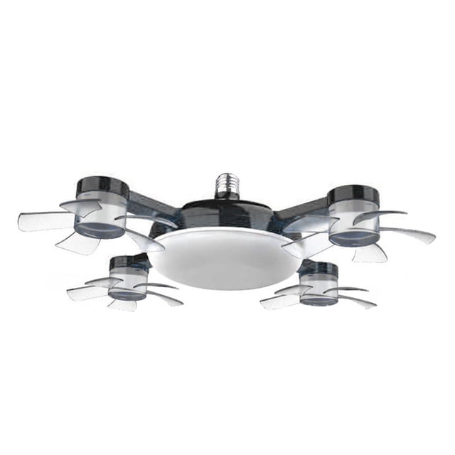 Drone Fan Light 4 Fan With Lights New Plug In Ceiling Fan 20" Ceiling Remote 60W 3 Color Dimmable LED 4 Styles For Living Room