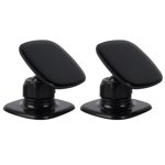 WRISTBIQUE 2Set Mobile Phone Holder ABS Black for Car Accessories for All Users
