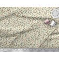 thumbnail image 2 of Soimoi Satin Silk Fabric Earthworm,Fruit & Insect Printed Fabric 1 Yard 42 Inch Wide, 2 of 3