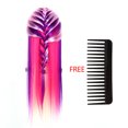 thumbnail image 1 of Greensen 26'' Colorful Salon Hairdressing Hair Training Practice Mannequin Model Head With One Free Comb, Mannequin Practice Head, Training Head, 1 of 4