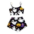thumbnail image 1 of HNMKIU Womens Pyjamas Cartoon Print Pajama Shorts Set, 1 of 3