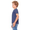 thumbnail image 3 of BELLA+CANVAS T-Shirt en Jersey à Manches Courtes 3001Y, S, Bleu Marine Chiné, 3 of 3