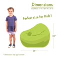 thumbnail image 3 of Majestic Home Goods Trellis Classic Bean Bag, Small, Navy, 3 of 5
