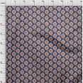 thumbnail image 3 of oneOone Polyester Lycra Navy Blue Fabric Florals Sewing Craft Projects Fabric Prints By Yard 56 Inch Wide, 3 of 4