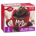 thumbnail image 1 of Betty Crocker Mug Cake Mix, Hot Fudge Double Chocolate Brownie, Topping Included, 1 of 9
