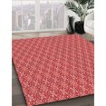 thumbnail image 3 of Ahgly Company Tapis d'Intérieur Rectangulaires Transitionnels Rouges Lavables à la Machine, 2 Pieds x 4 Pieds, 3 of 7