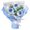 bleu, variante sur Bouquet de Fleurs Roses Girasole Garofano Cadeau Fête de la Maman Cadeau Maman Cadeau Compagnon Cadeau de Décoration Fleurs Artificielles Réalistes Plantes Artificielles Décoration d'Événement Matériau Durable