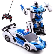 BAMAIA Remote Control Car for Boys 3-5, Hobby RC Robot Car Toy for 5-12 Year Old Deformation Car Transforming Toy RC Racing Cars for Kid Transformation Cars Racing Vehicle Robot Toy