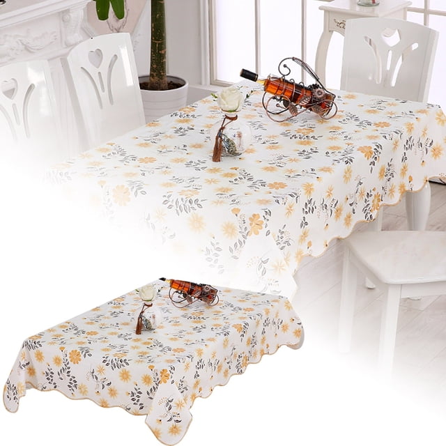 Nappe en Composite de Film PEVA Ronde Rectangulaire Tapis d'Armoire TV Carré Housse de Table Basse Protecteur