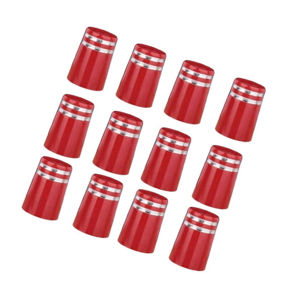 12 Pcs Bagues de Fer de Golf pour Embouts de Ferrules Embout Conique Taille.355 Embouts Rouges