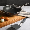 thumbnail image 2 of Martha Stewart -12" Aluminum Non-Stick Essential Pan with Lid, Grey, 2 of 2