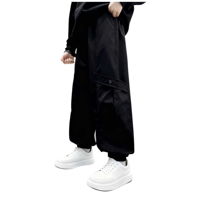 RXMEKW Pantalon de Travail pour Adulte à Taille Élastique avec Poches