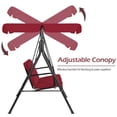 thumbnail image 3 of YODOLLA Stainless Steel Porch Swing - Red, 3 of 7