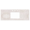 thumbnail image 2 of 30.5-in. W  18.75-in. D Stone Top In Beige Color For 3H8-in. Faucet AI-19222, 2 of 3