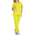 thumbnail image 1 of Women's Scrub Set - V-Neck Short-Sleeved Comfortable Workwear Set for Doctors and Nurses, 1 of 2