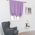 thumbnail image 3 of Innerwin Half Window Curtains Solid Color Kitchen Valance Rod Pocket Soft Short Blackout Curtain Ruched Waterproof Panels Darkening Thermal Insulated Purple 31.50 x 47.24", 3 of 9