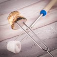 thumbnail image 2 of Amerteer 8 Pack Roasting Sticks, Marshmallow Roasting Sticks 32 Inch Extendable Forks Telescoping Smores Sticks for fire pit, Campfire, Camping, Bonfire and Grill, 2 of 7