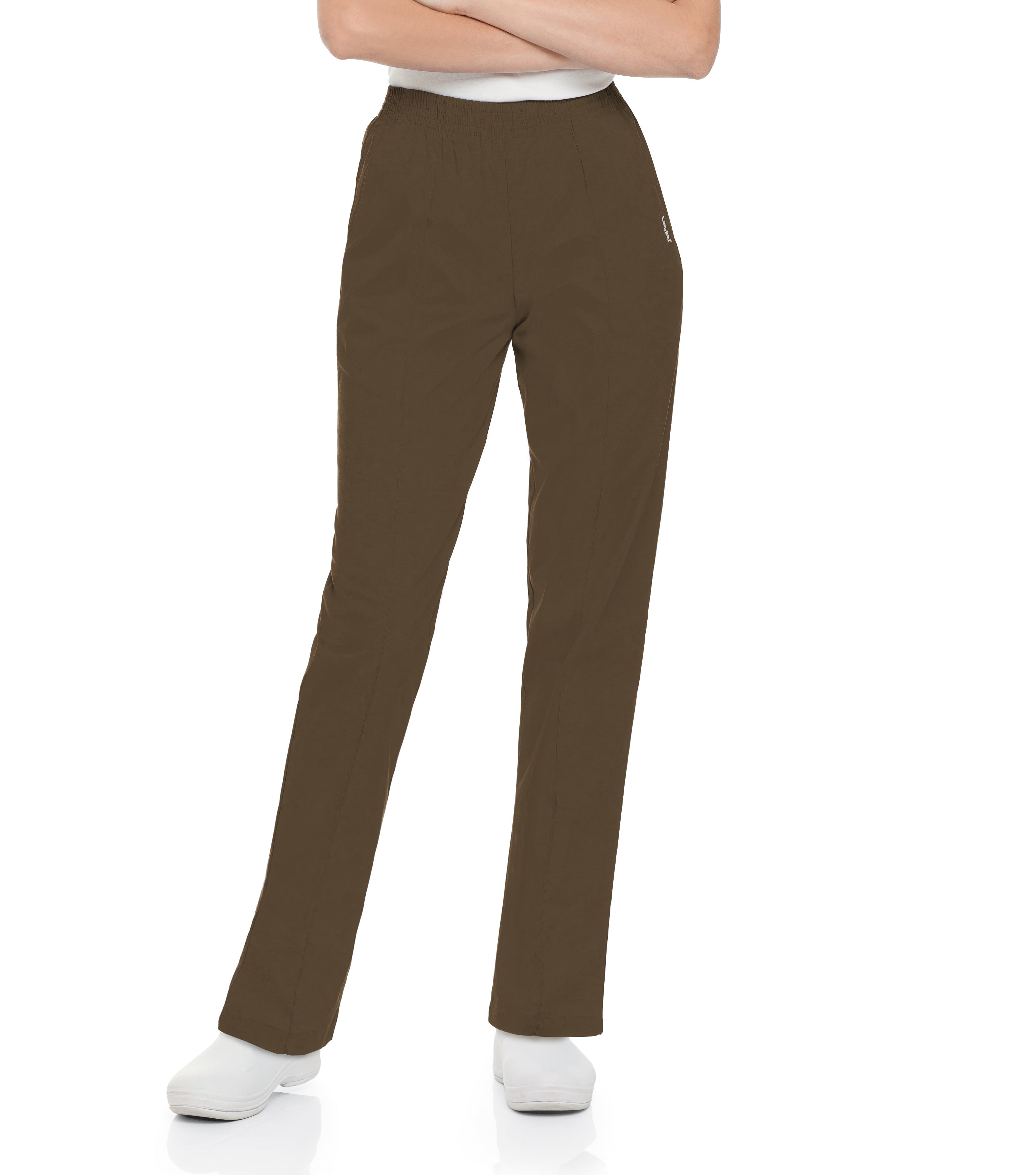 Landau Essentials 2 Pocket Scrub Pants for Women: Classic Relaxed Fit, Elastic Waist 8320