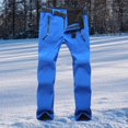 thumbnail image 3 of Milaget Womens Ski Pants Softshell Thick for Travel Hiking blue, 3 of 9
